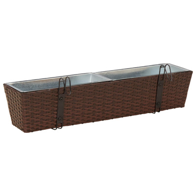 Balustrada 2 pcs 80 x 17 x 17 cm Metal