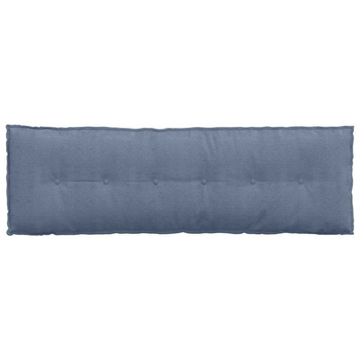 Poduszka na plecy Niebieski 160 x 50 cm Tkanina sztruksowa