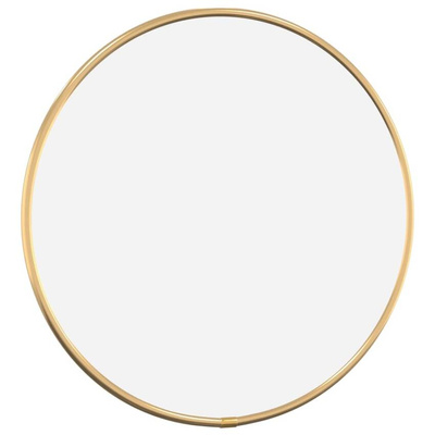 vidaXL Lustro ścienne, złote, Ø 30 cm, okrągłe