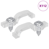Klipsy LED Strip 23,8 mm 2 pcs przezroczysty Plastik i żelazo