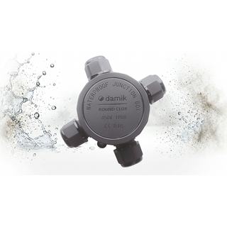DAMIK ROUND CLOX 4T 2-2 IP68 450V Puszka Łączeniowa Hermetyczna Czterodrożna X