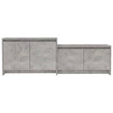vidaXL Szafka pod TV, szarość betonu, 146,5x35x50 cm