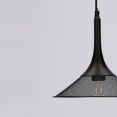 Lampa wisząca czarna 25cm Kiruna S Ledea 50101205
