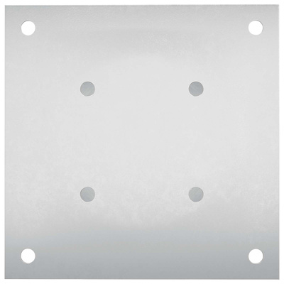 Okrągły kotwicy gruntowej 4 pcs srebrny 18 x 18 x 15 cm Metal