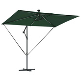 Parasol plażowy Ze LED Lights Zielony 294 x 200 x 270 cm