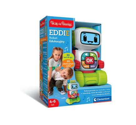 Edukacyjny Robot Eddie Język Polski Uczę się Bawiąc Clementoni 50411