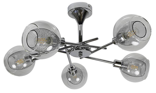 Lampa sufitowa wisząca żyrandol chromowy Ozzo Candellux 35-72252