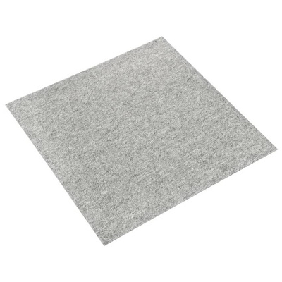vidaXL Podłogowe płytki dywanowe, 20 szt., 5 m², 50x50 cm, jasnoszare