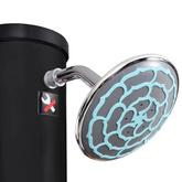 Ogrodowy prysznic solarny z końcówką prysznicową i kranem, 40 L