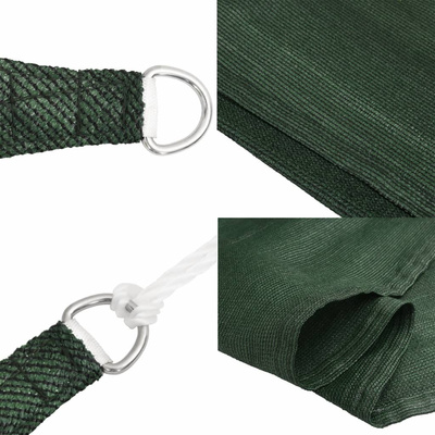 Żagiel przeciwsłoneczny, 160 g/m?, ciemnozielony, 2x4,5 m, HDPE