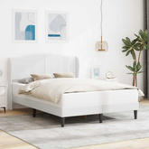 Ramka łóżka Z zagłówkiem Biały 120 x 200 cm Ekoskóra