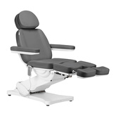 Elektryczny fotel kosmetyczny SILLON CLASSIC 2 silniki pedi szary 148289