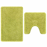 Zestaw mat łazienkowych antypoślizgowych 2 pcs Zielony PP