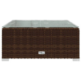 13-cz. zestaw wypoczynkowy do ogrodu, poduszki, rattan PE brąz