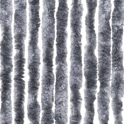 Zasłona przeciwko owadom, srebrna, 90x220 cm, szenil