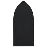 Lustro ogrodowe, czarne, 100x45 cm, żelazne vidaXL