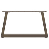 Nogi do stolika kawowego w kształcie litery V 2 szt. Naturalna stal 60x(30-31,3) cm Stal