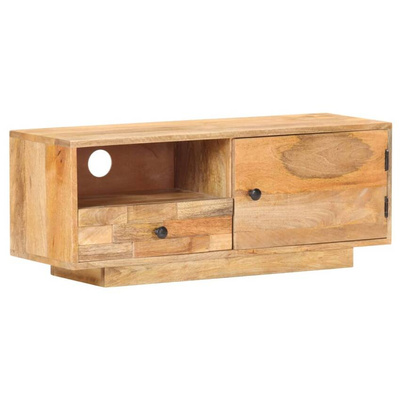 vidaXL Szafka pod TV, 90x30x35 cm, lite drewno mango