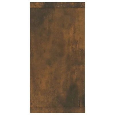 Półki ścienne, 2 szt., przydymiony dąb, 100x15x30 cm