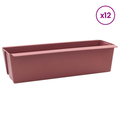 Skrzynki na kwiaty do palet euro 12 pcs brązowy