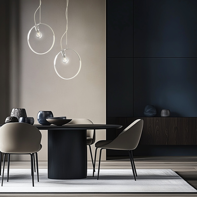 Lampa wisząca SKIROS srebrny ring – minimalistyczne oświetlenie LED 4000K z E27