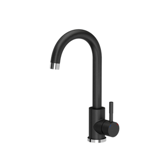 KATE stalowa bateria kuchenna black dotted