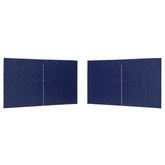 Ściana boczna namiotu na imprezy 2 pcs niebieski 400 x 195 cm