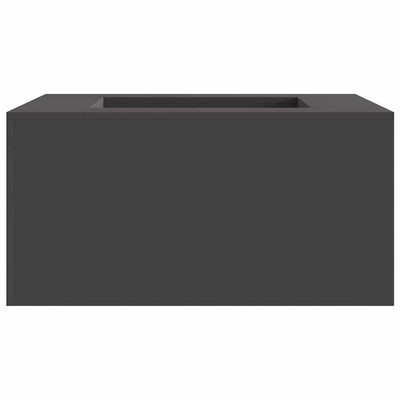 Kominek Czarny 80 x 80 x 40 cm Stal