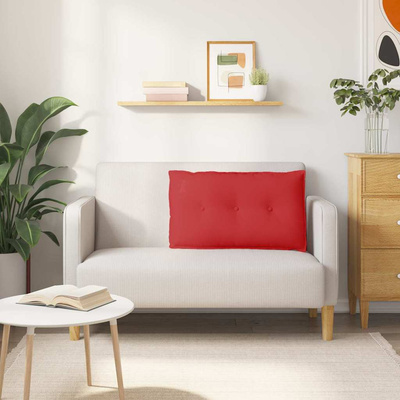 Poduszka na plecy Czerwony 80 x 19 x 50 cm tkanina