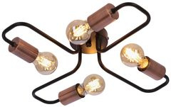 Lampa sufitowa 4xE27 48cm czarna HERPE 34-66923