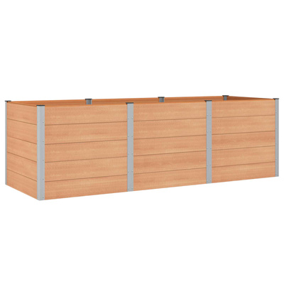Podniesiona rabata ogrodowa brązowy 300 x 100 x 91 cm