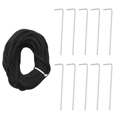 vidaXL Choinka z lampek, z kołkami, 570 ciepłych białych LED, 300 cm