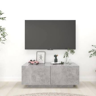 vidaXL Szafka pod TV, szarość betonu, 100x35x40 cm wariant 4
