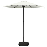 Parasol ogrodowy z podstawą 230 x 230 cm Poliester Prostokątny