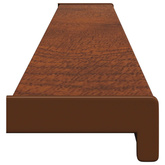 Parapet okienny Brązowe Drewno 160 x 10 x 4,5 cm PVC