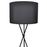 Lampa podłogowa, czarna