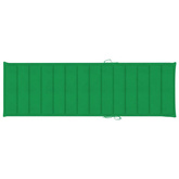 vidaXL Leżak podwójny z zielonymi poduszkami, impregnowana sosna