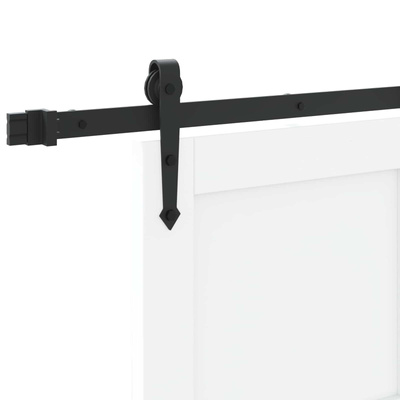 Drzwi przesuwne ORKDAL 83 x 202 cm Lite drewno sosnowe Biały
