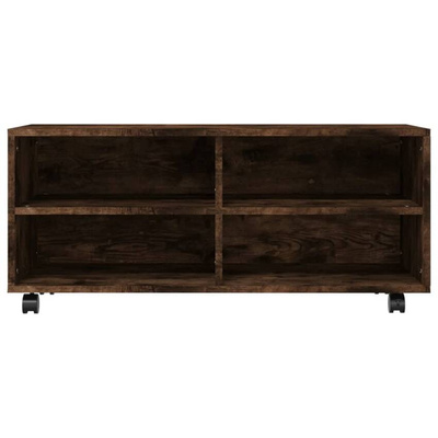 vidaXL Szafka pod TV, na kółkach, dąb sonoma, 90x35x35 cm