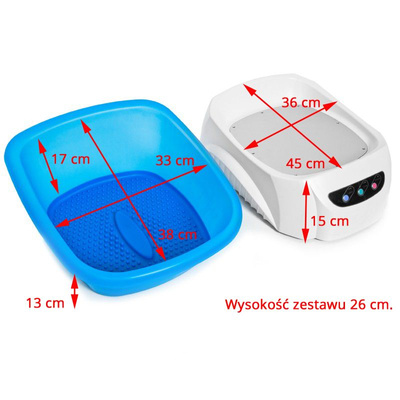 Brodzik Azzurro z masażerem 106977