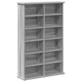 Kabinet na płyty CD 2 szt. Szary Sonoma 60 x 17 x 92 cm