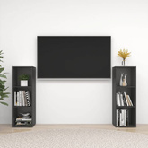 vidaXL Szafki telewizyjne, 2 szt., szare, 107x35x37 cm, płyta wiórowa