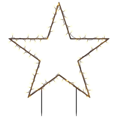 Świąteczna gwiazda na szpikulcach, 80 LED, 60 cm