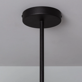 Lampa Wisząca Czarna szklane kule Abruzzo Grappa 6xE28