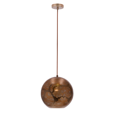 Lampa sufitowa wisząca Candellux Sfinks 31-43276  kula   E27 ażurowy jasno brązowy