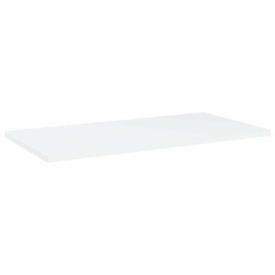 Półki na książki, 4 szt., białe, 60x30x1,5 cm, płyta wiórowa