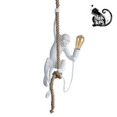 Lampa Wisząca Biała Małpa Abruzzo Pino E27