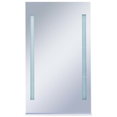 vidaXL Ścienne lustro łazienkowe z LED, z półką, 60 x 100 cm