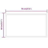 vidaXL Lustro łazienkowe z LED, 70x40 cm