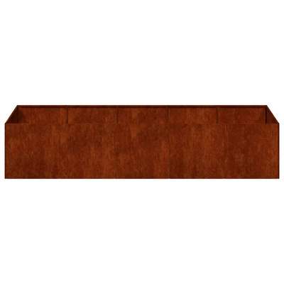 Doniczka Rusty 200x80x40 cm Stal nierdzewna